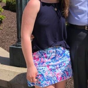 Like New Lilly Pulitzer Vibrant Patterned Mini Skirt